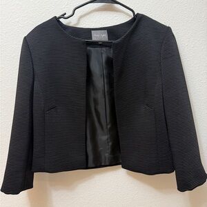 Phase Eight Black Cropped Textured Blazer UK 14